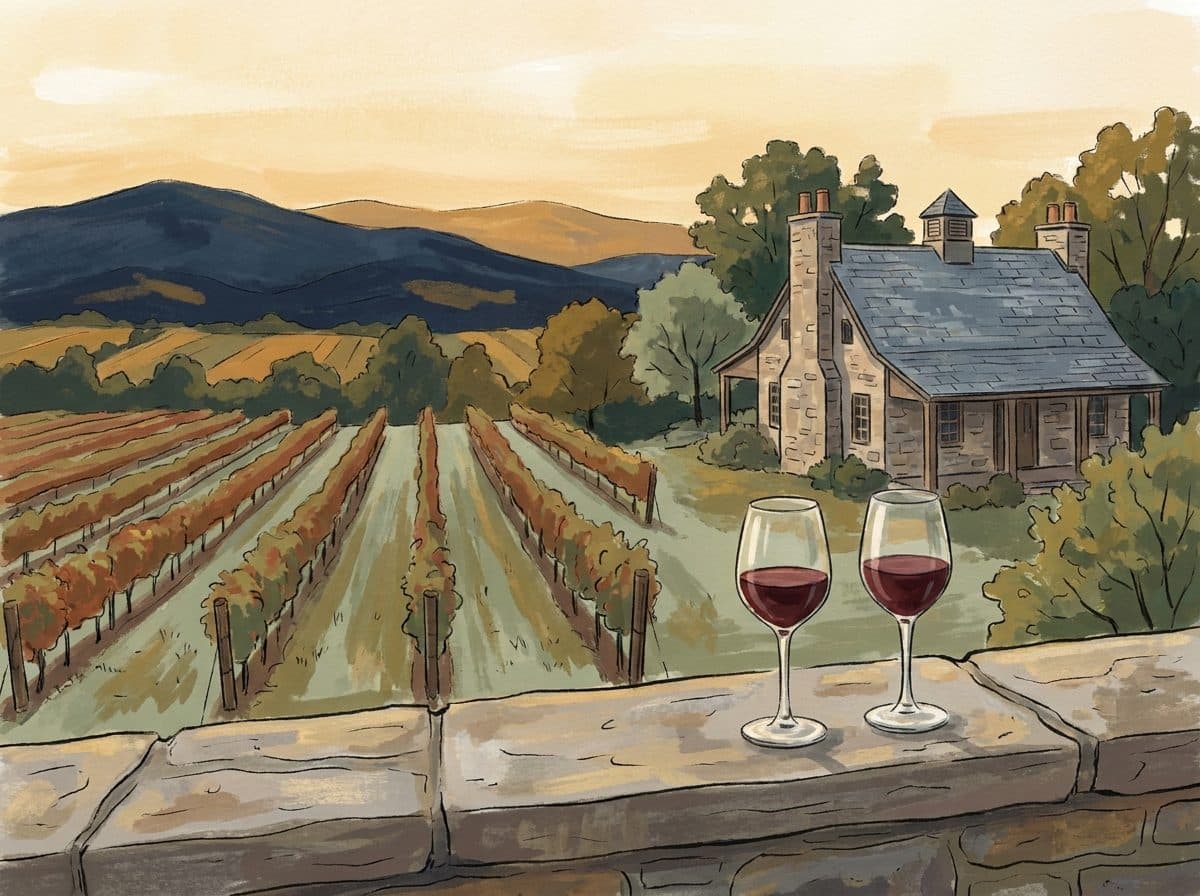 Wineries illustration